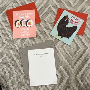 Love/ Valentine’s/ Anniversary Greeting Cards - set of 3